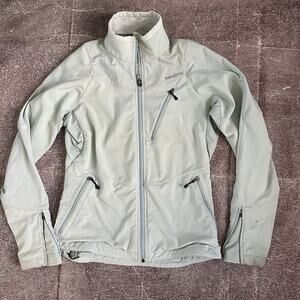 Women's Vintage Y2K Patagonia Thin Ice Blue Integral Zip Soft Shell Jacket Sz S